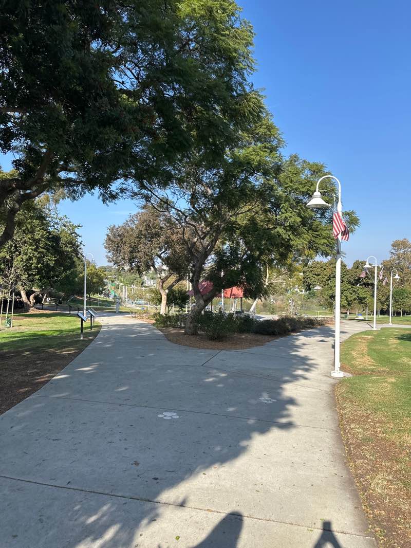 walking near me in Polliwog Park in autumn