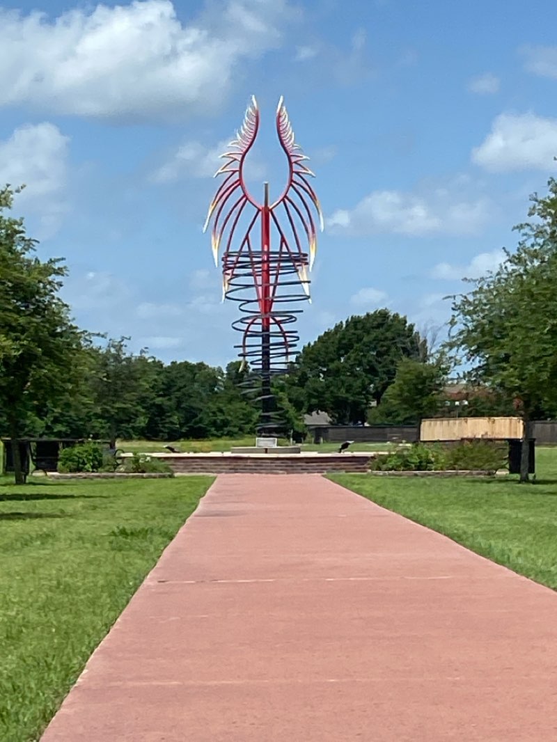 walking near me in Schrade Bluebonnet Park in summer