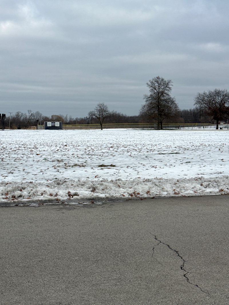 walking near me in Glaeser Park in winter
