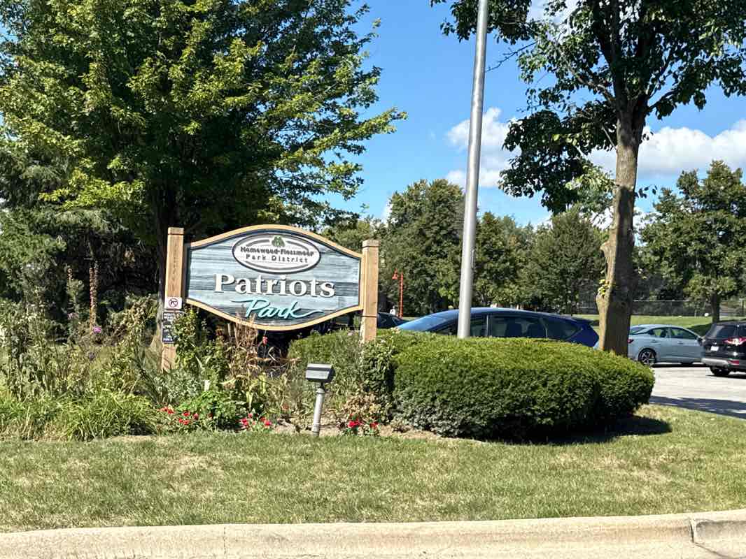 walking near me in Patriots Park in autumn