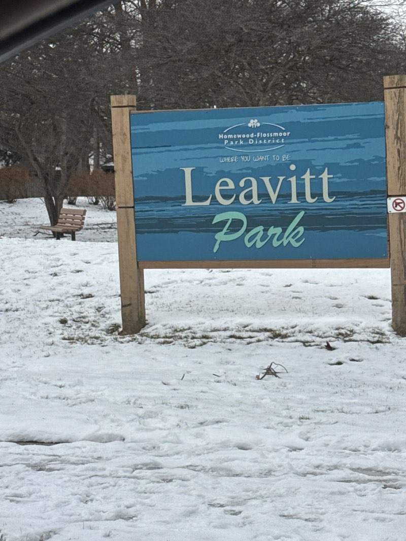 walking near me in Leavitt Avenue Park in winter