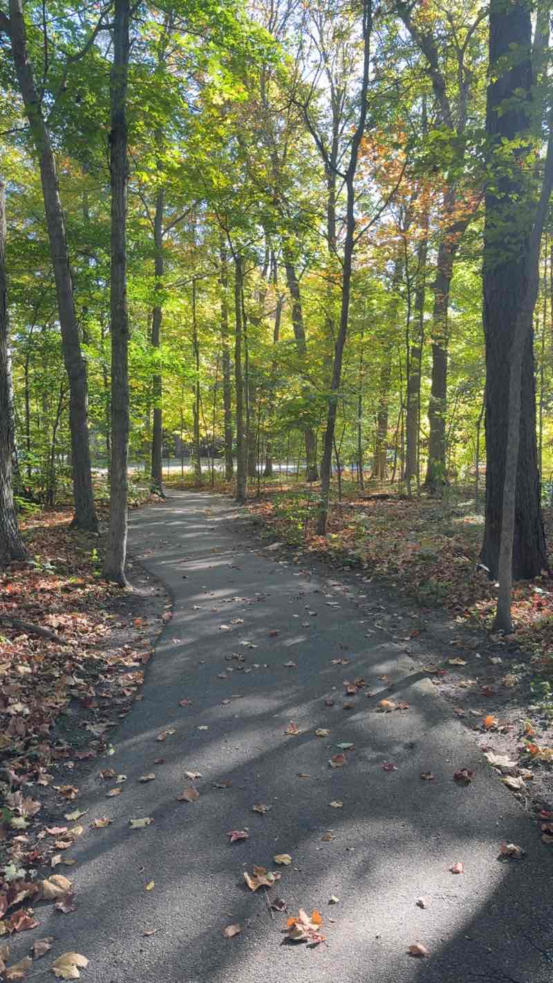 walking near me in Hager Park in autumn
