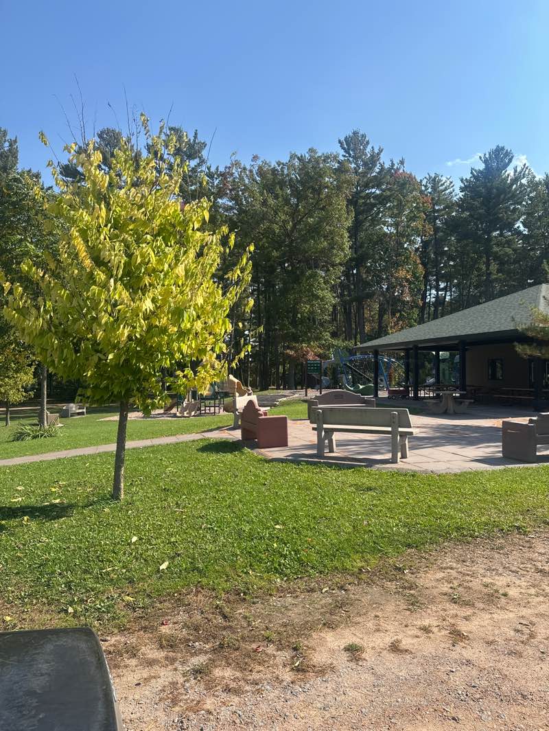 walking near me in River Park in autumn