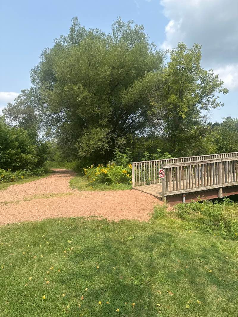 walking near me in Prairie Trails Park in autumn