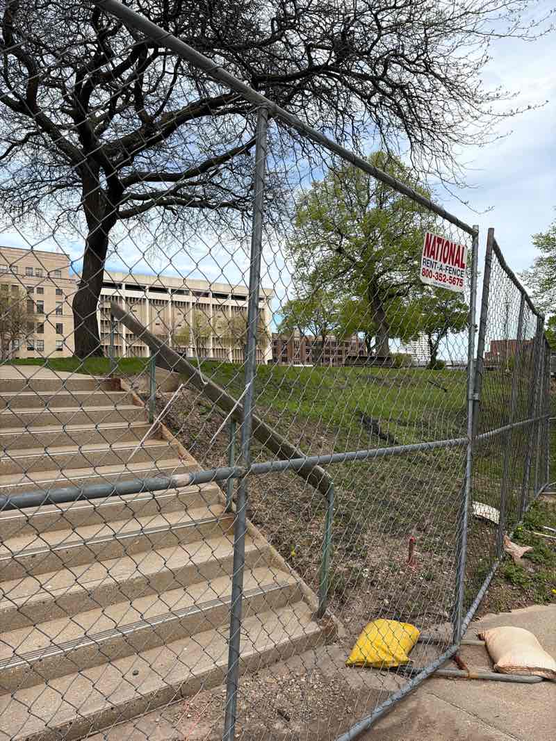 walking near me in MacArthur Square in spring