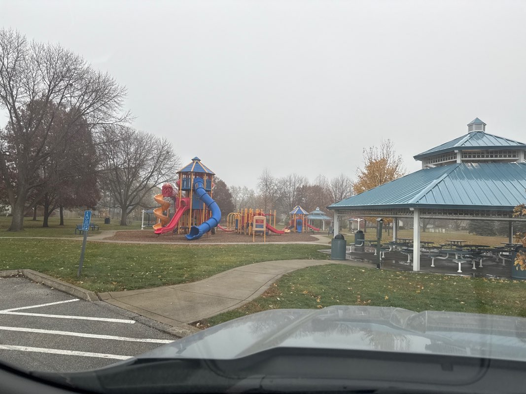 walking near me in Village Park in autumn