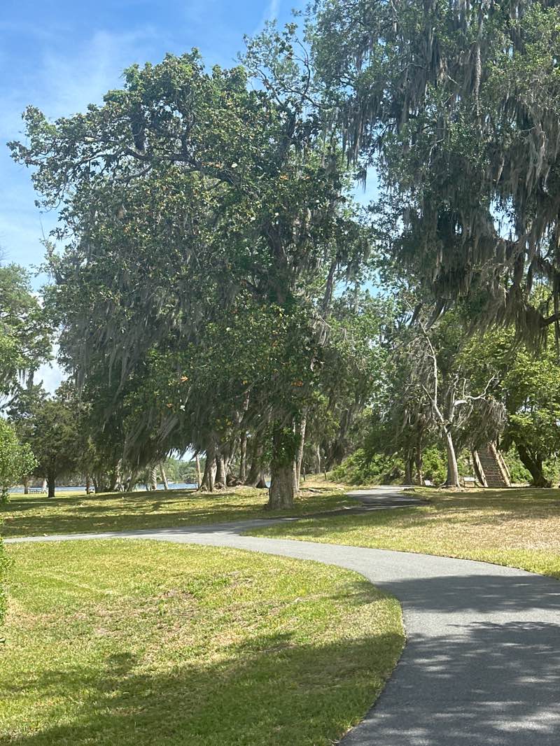 walking near me in Crystal River Archaeological State Park in spring