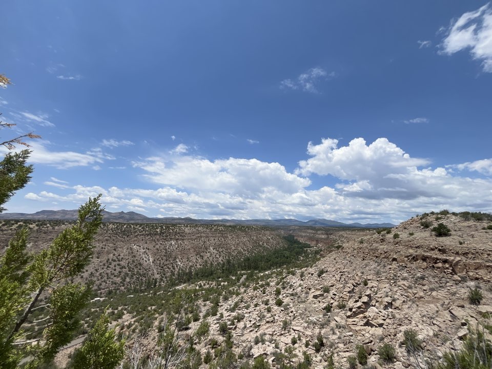 walking near me in Bandelier National Monument in summer