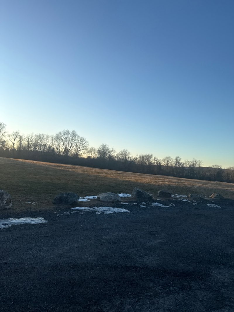walking near me in Veterans Freedom Park in winter