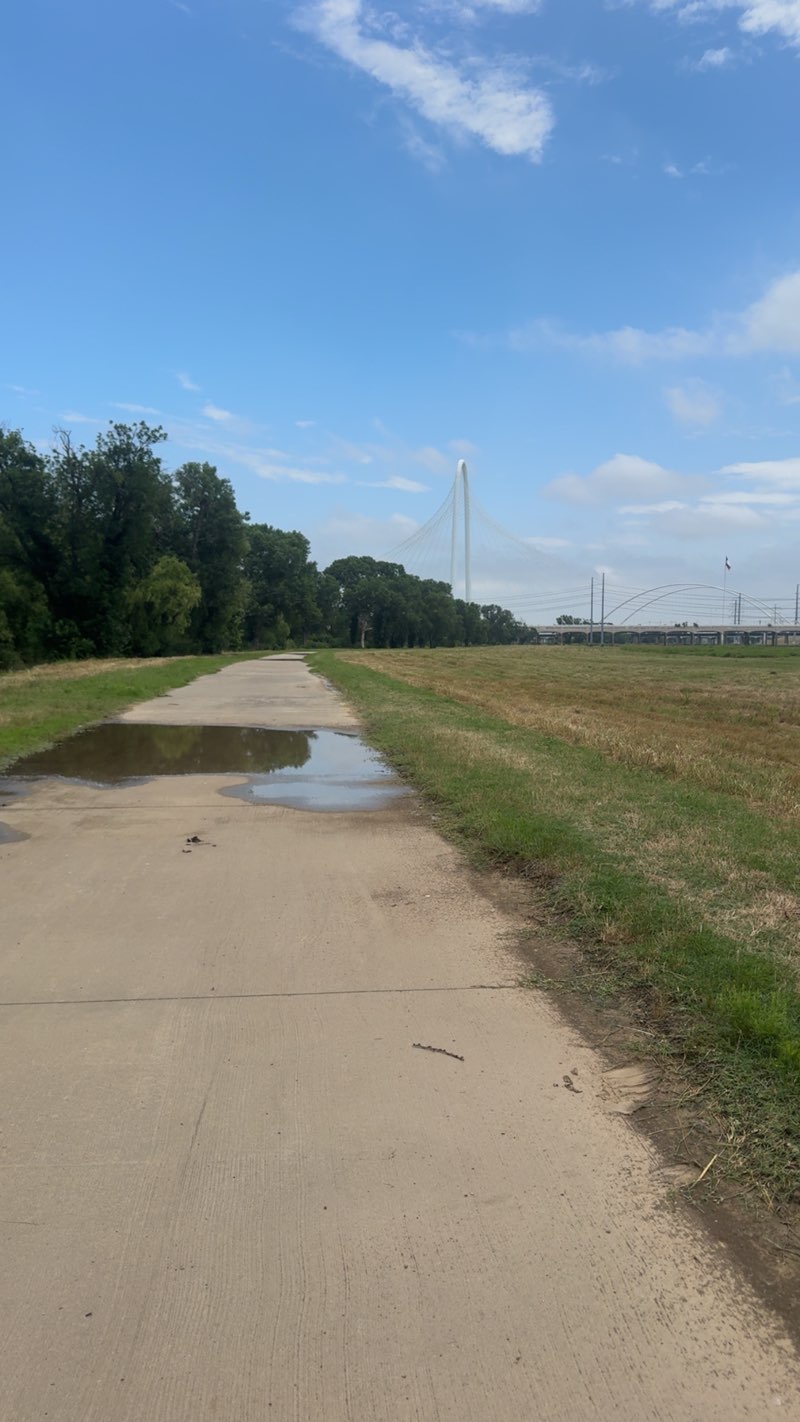 walking near me in Trinity River Floodway in summer