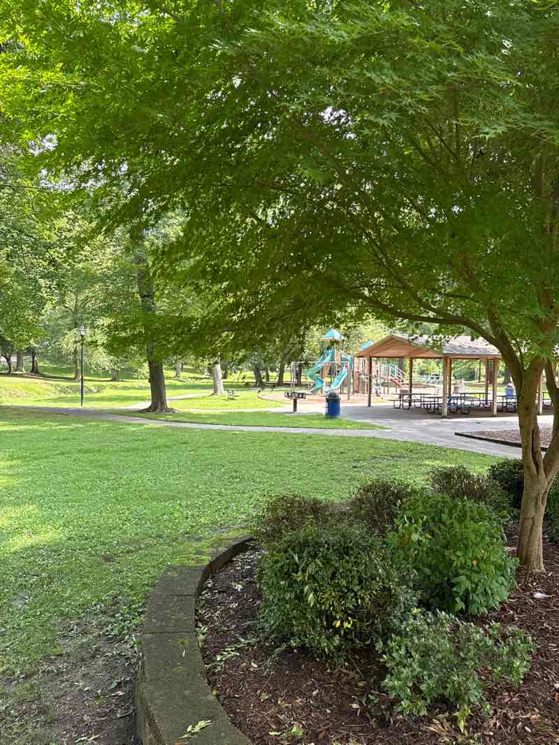 walking near me in Armstrong Park in summer