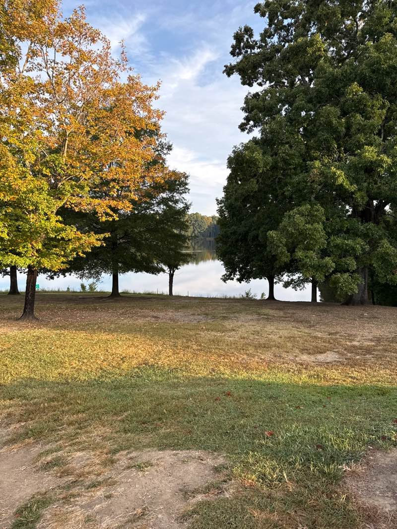 walking near me in Oak Hollow North Overlook in autumn