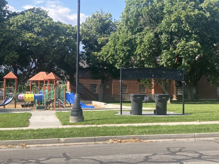 walking near me in Playground Park in autumn