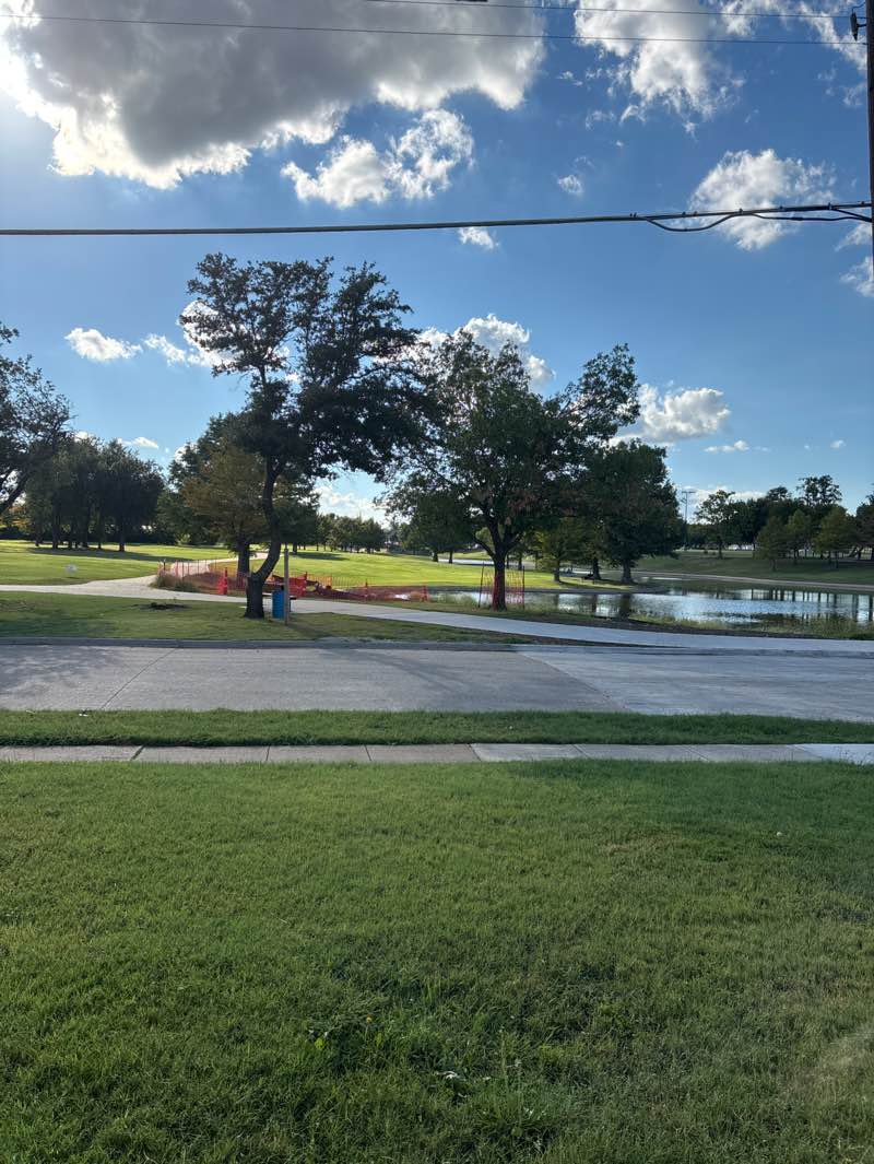 walking near me in Huffhines Park in autumn
