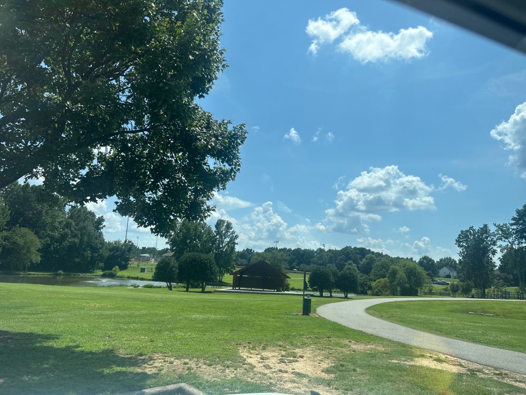 walking near me in Parrish Womble Park in summer