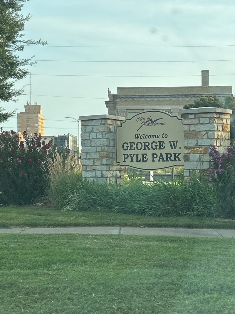 walking near me in George Pyle Park in summer