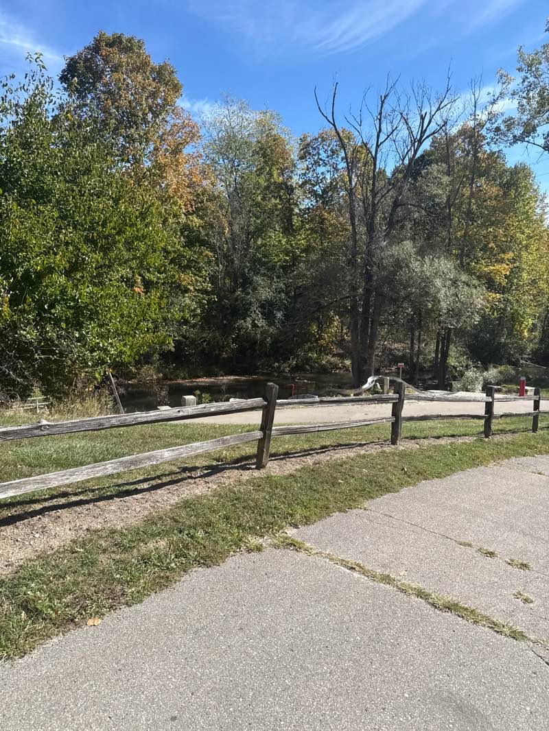walking near me in Parker Mill County Park in autumn
