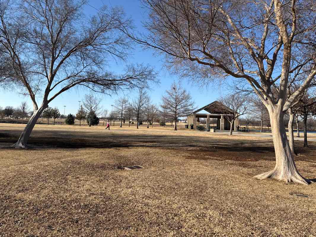 walking near me in Russell Creek Park in winter