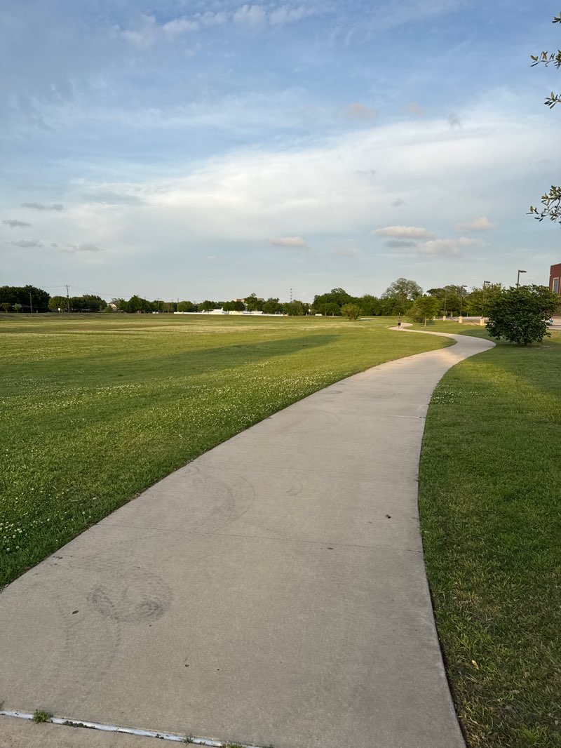 walking near me in Dr. Mack Hill Park in spring