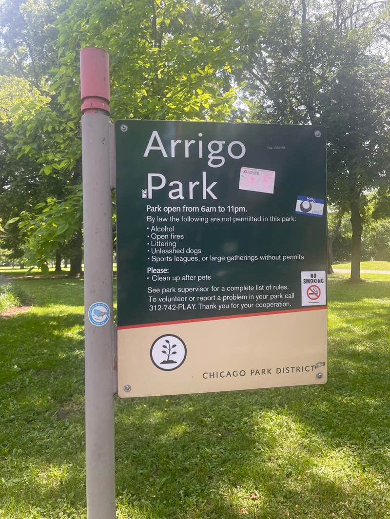 walking near me in Arrigo Park in autumn