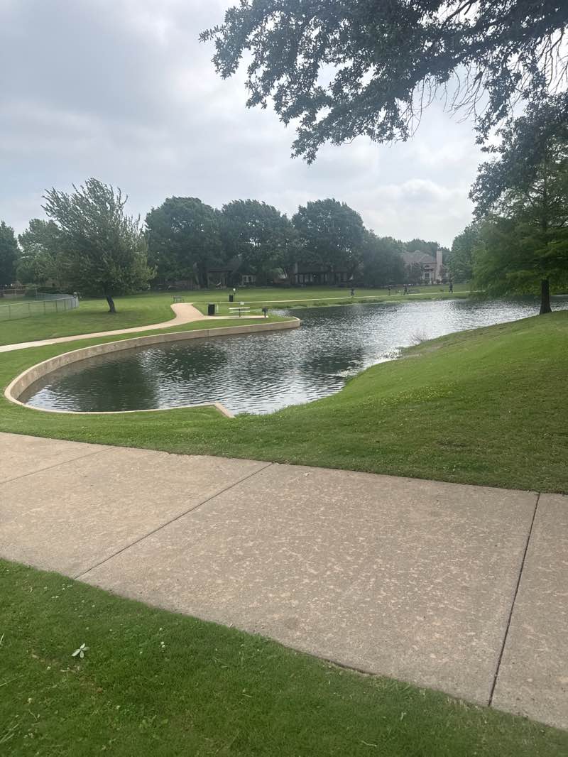 walking near me in Falcon Creek Park in spring