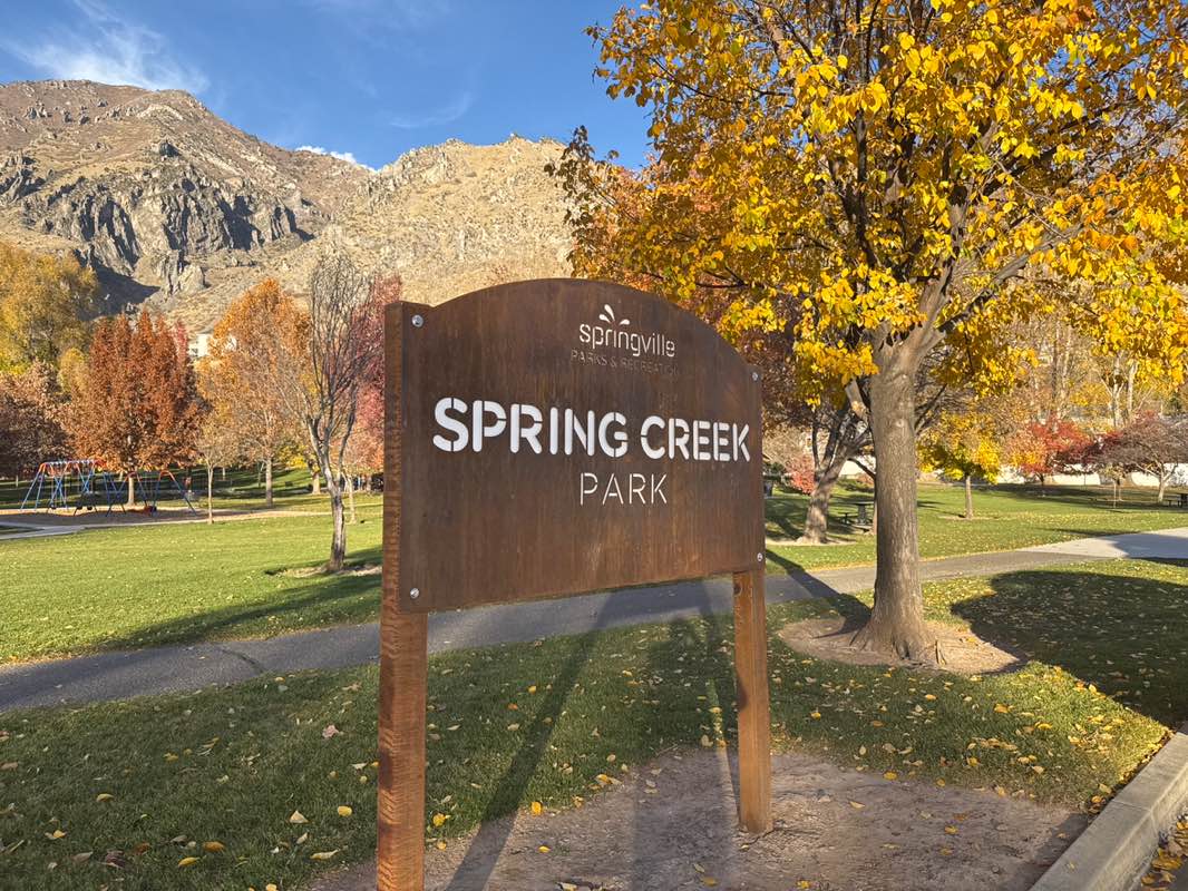 walking near me in Spring Creek Park in autumn