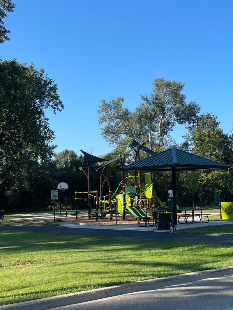 walking near me in Weller Creek Park in autumn