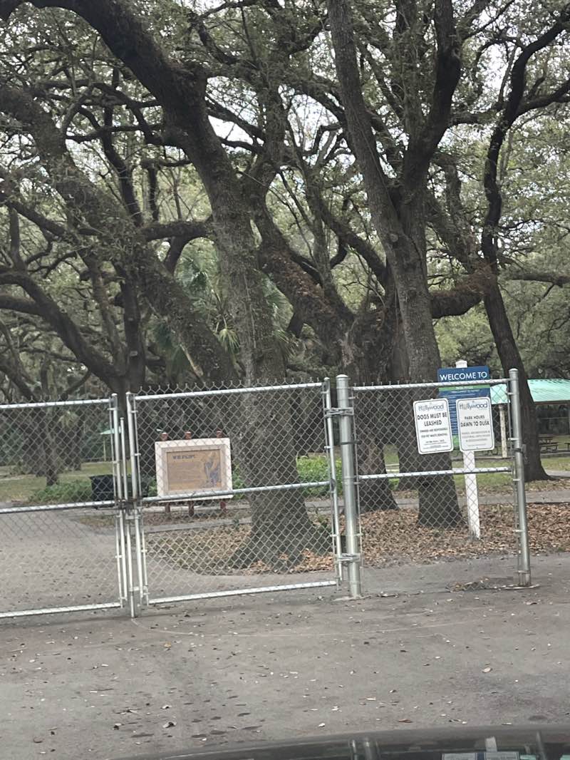 walking near me in John Williams Park in winter