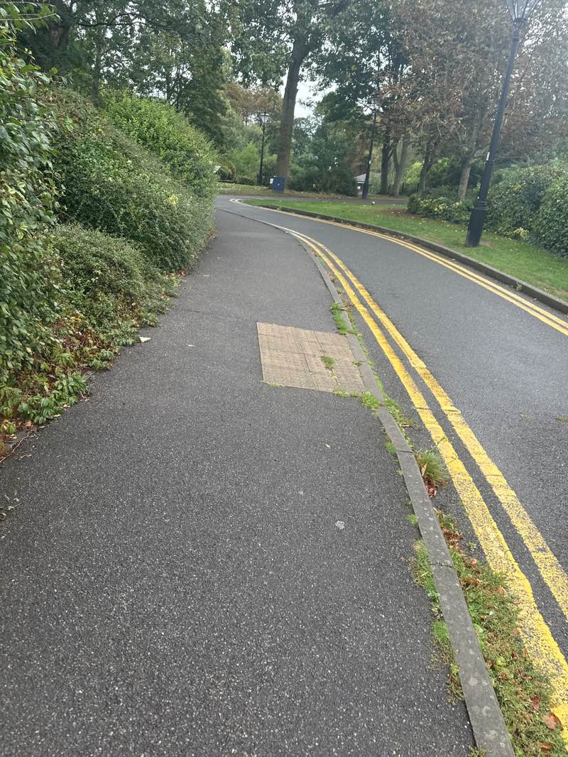 walking near me in Arnot Hill Park in autumn