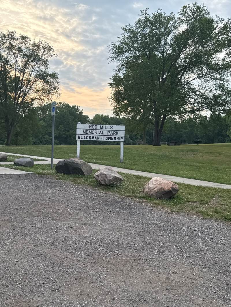 walking near me in Rod Mills Park in summer