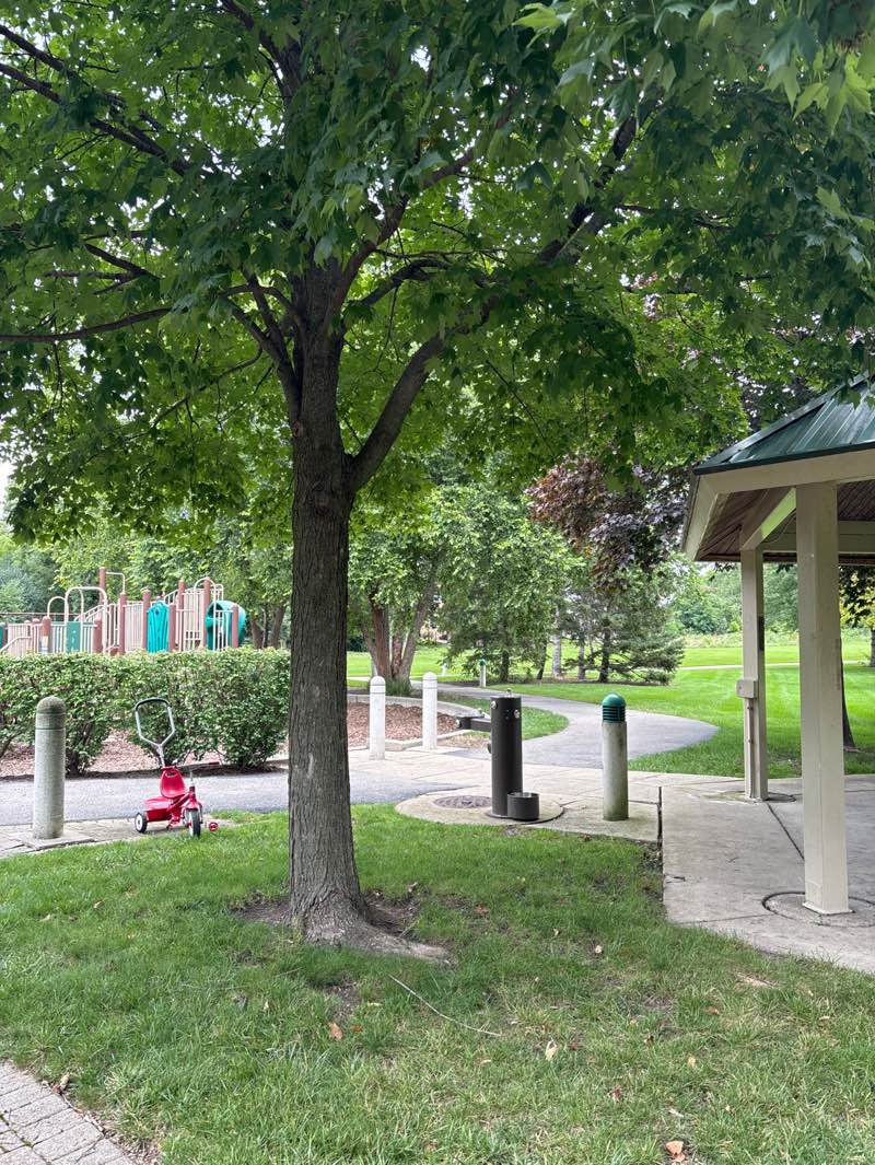 walking near me in Ide's Grove East Park in autumn
