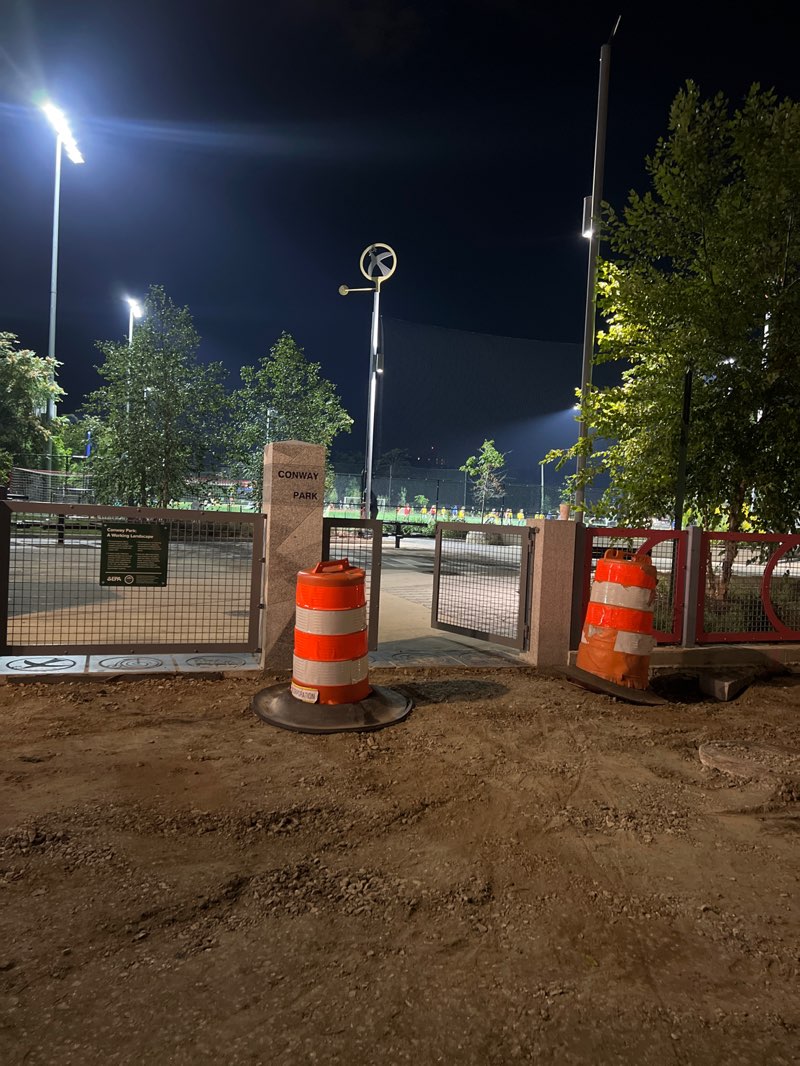 walking near me in East Conway Park in autumn