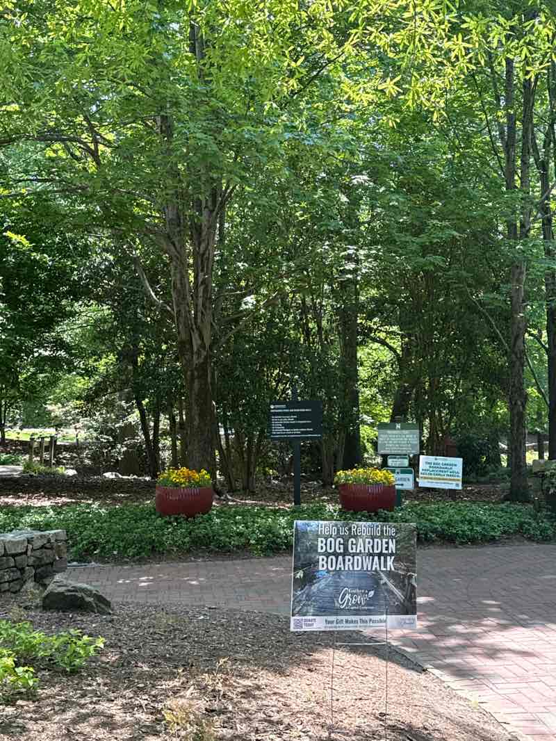 walking near me in Tanger Bicentennial Gardens in spring