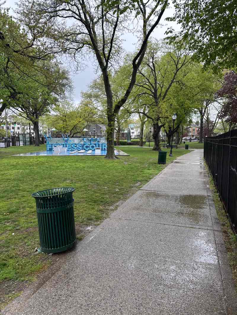 walking near me in Hartley Park in spring