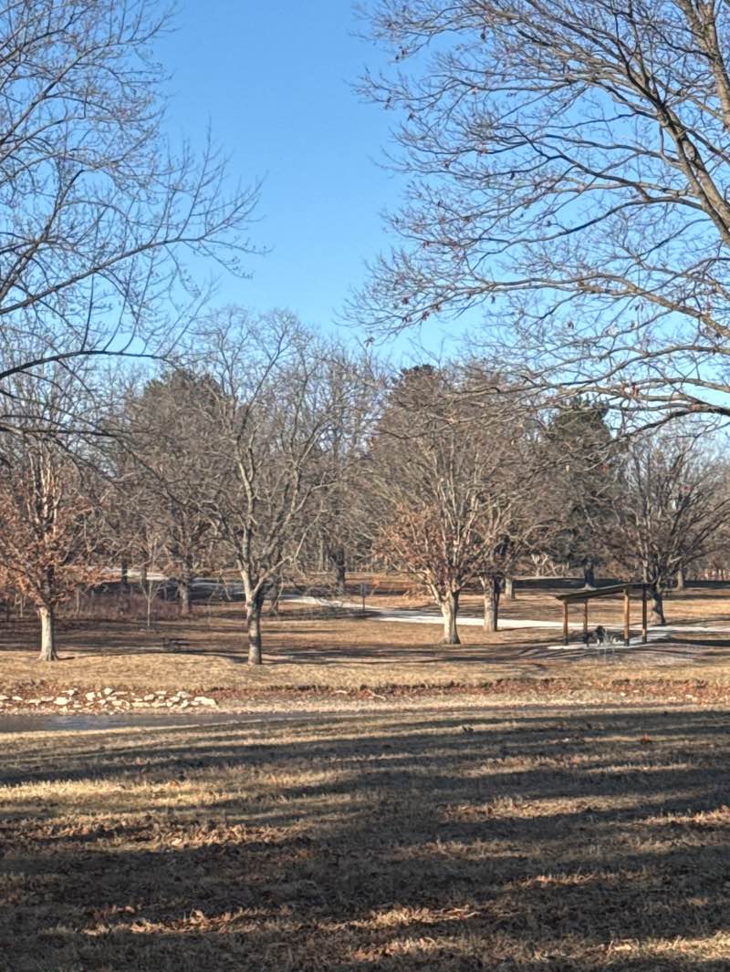 walking near me in Lake of the Woods County Park in winter