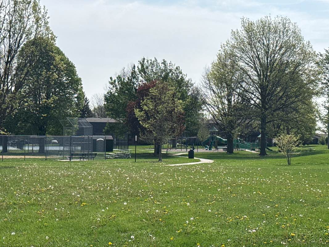 walking near me in Burwash Park in spring