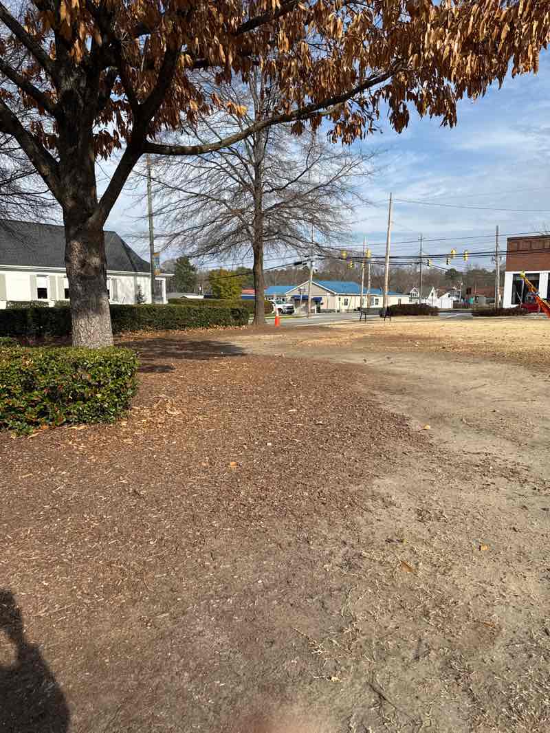 walking near me in Clayton Town Square in winter