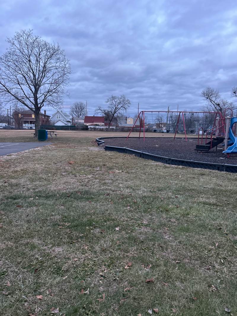 walking near me in Fifth Ward Park in winter