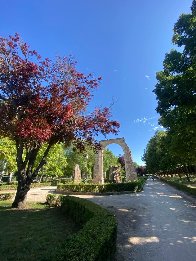 walking near me in Parque el Barriles (Sur) in autumn