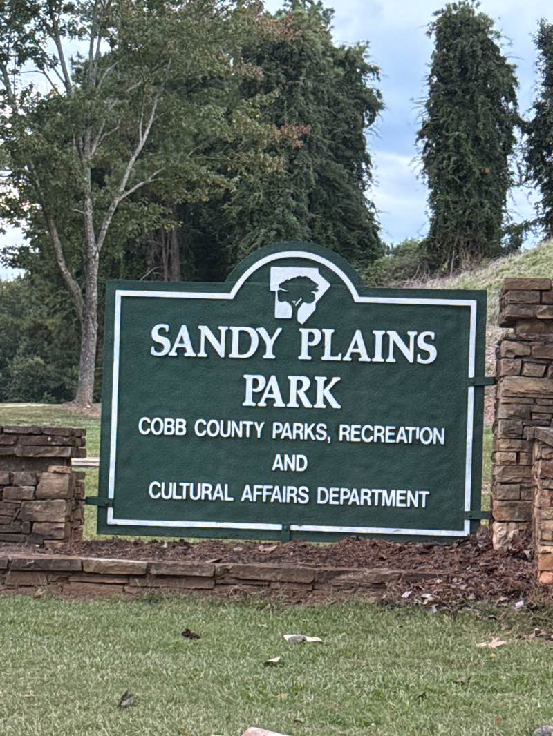 walking near me in Sandy Plains Park in autumn