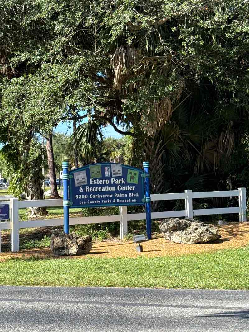 walking near me in Estero Community Park in autumn