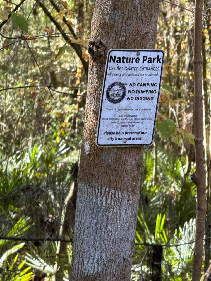 walking near me in John Mahon Nature Park in autumn