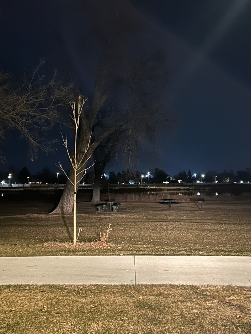 walking near me in Rocky Mountain Lake Park in winter