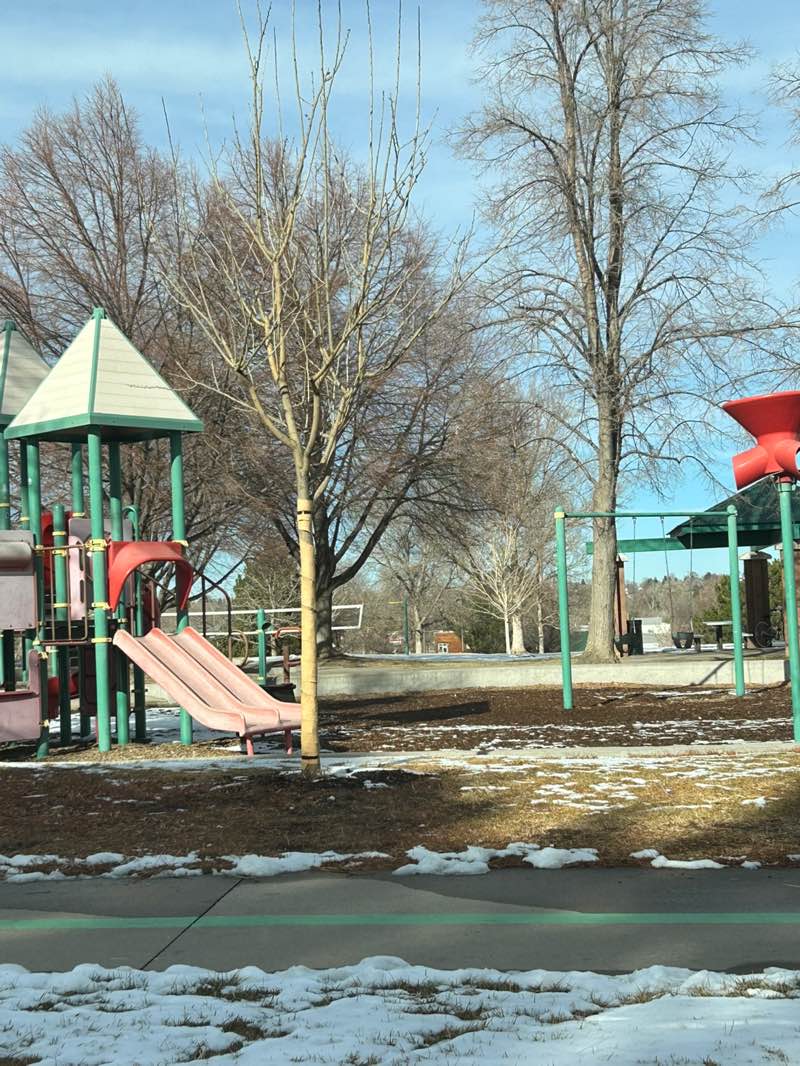 walking near me in Walker Branch Park in winter