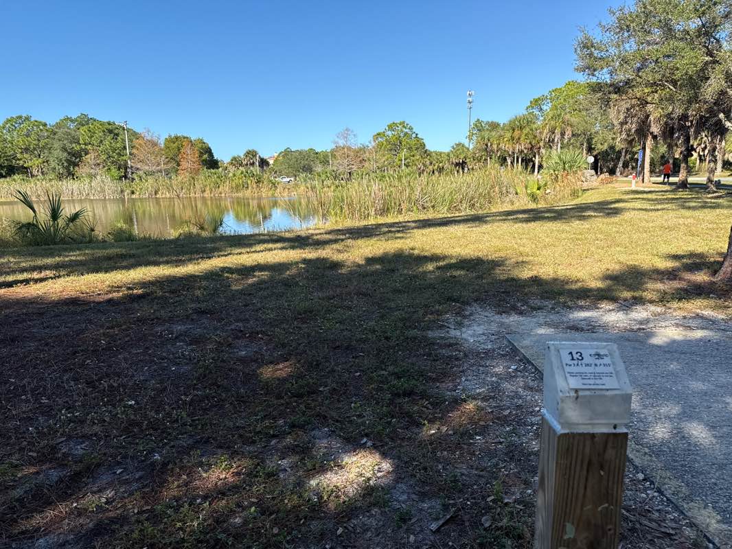 walking near me in Estero Community Park in winter
