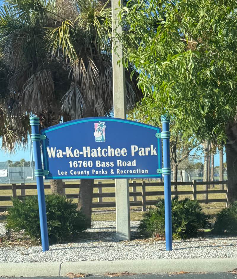 walking near me in Wa-Ke Hatchee Community Park in winter