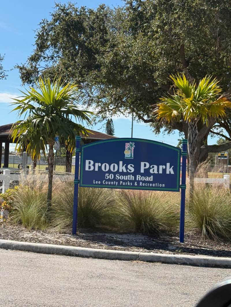walking near me in Jerry Brooks Park in winter