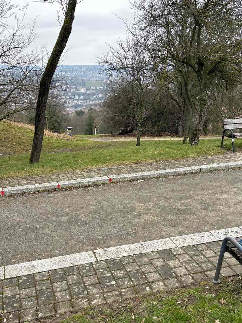 walking near me in Josefsanlage in winter