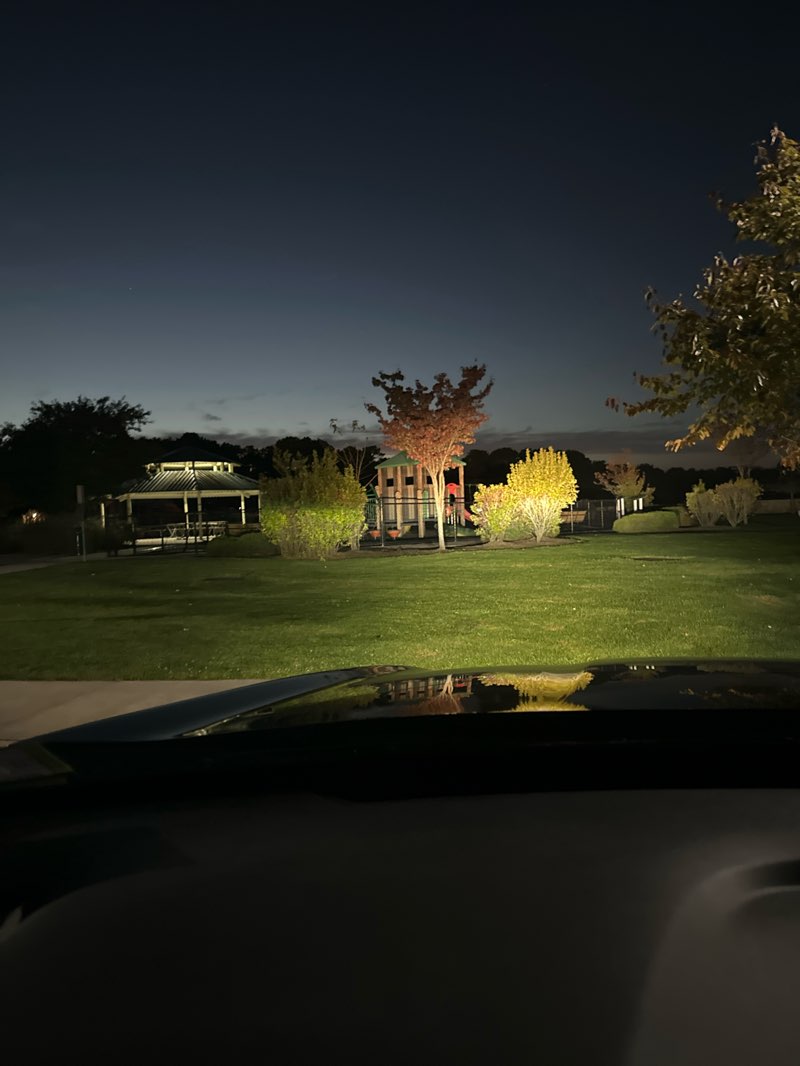 walking near me in Lake Rivera Park in autumn