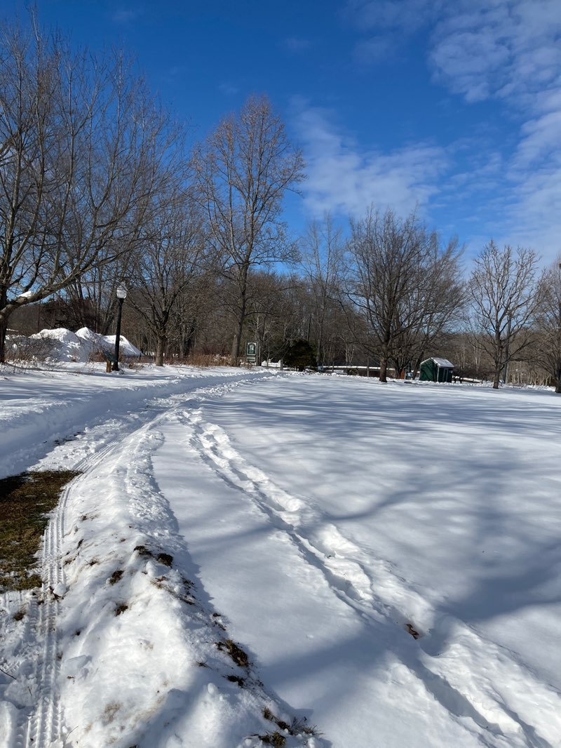 walking near me in Ashuelot River Park in winter
